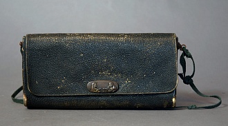 Кожаный кошелек, поздний Эдо, 19 век